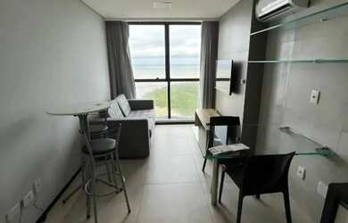 Imagem: O apartamento possui 1 Dormitório, 1 Banheiro, 1 Vaga na garagem