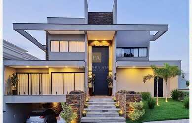 Imagem: A casa em condomínio à venda possui 4 Dormitórios, 5 Banheiros