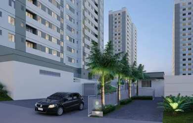 Imagem: O apartamento possui 2 Dormitórios, 1 Banheiro, 1 Vaga na garagem