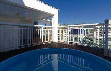 Imagem: O apartamento na cobertura possui 2 Dormitórios, 2 Banheiros