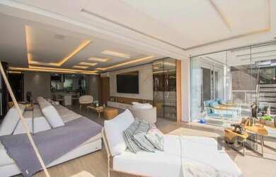 Imagem: O apartamento na cobertura possui 3 Dormitórios, 4 Banheiros