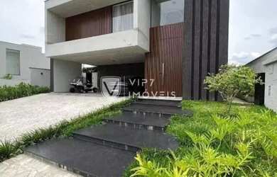 Imagem: A casa em condomínio possui 4 Dormitórios, 5 Banheiros, 5