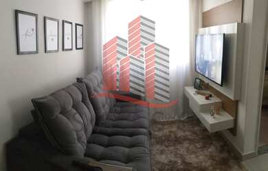 Imagem: O apartamento possui 2 Dormitórios, 1 Banheiro, 1 Vaga na garagem