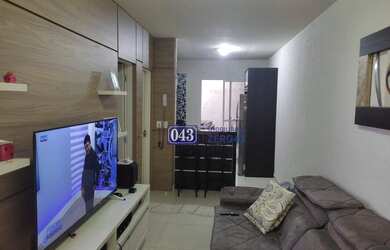 Imagem: A casa em condomínio possui 3 Dormitórios, 1 Banheiro, 1 Vaga