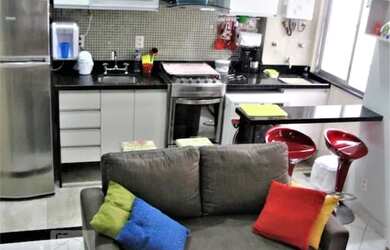 Imagem: O apartamento possui 1 Dormitório, 1 Banheiro, 28m² de Área