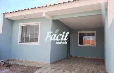 Imagem: A casa possui 3 Dormitórios, 1 Banheiro, 2 Vagas na garagem