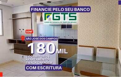 Imagem: O apartamento possui 2 Dormitórios, 1 Banheiro, 1 Vaga na garagem