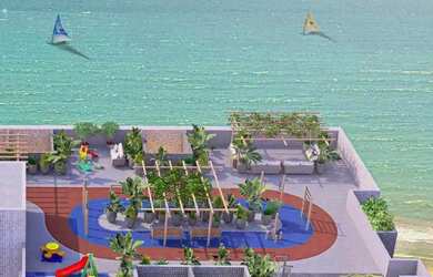 Imagem 4: Quarto e Sala beira-mar no Studio Design 4 Cruz das Almas Macéio-AL