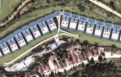 Imagem: A casa em condomínio possui 4 Dormitórios, 5 Banheiros, 3