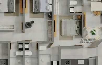 Imagem 5: Apartamento nos Bancários, 2 quartos