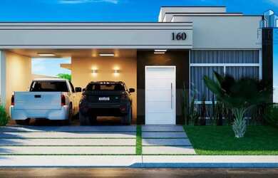 Imagem: A casa em condomínioe possui 3 Dormitórios, 3 Banheiros, 4