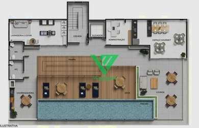 Imagem 9: Apartamento com 1 dormitório à venda, 29 m² por R$ 233.785,50 - Intermares...