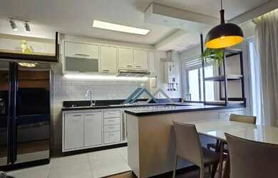 Imagem: O apartamento possui 1 Dormitório, 2 Banheiros, 1 Vaga na garagem