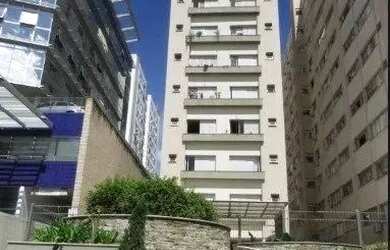 Imagem: O apartamento possui 1 Dormitório, 1 Banheiro, 1 Vaga na garagem