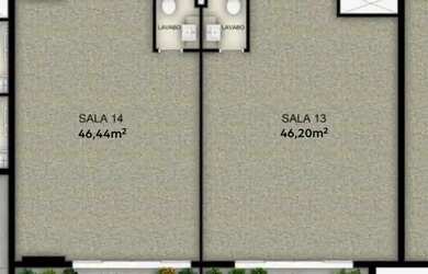 Imagem: O depósito possui 1 Vaga na garagem e 46m² de Área e está