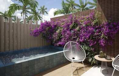 Imagem: O apartamento possui 1 Dormitório, 1 Banheiro, 1 Vaga na garagem