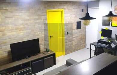 Imagem: O apartamento possui 1 Dormitório, 1 Banheiro, 1 Vaga na garagem