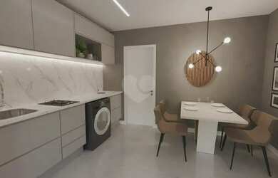 Imagem: O apartamento possui 1 Dormitório, 1 Banheiro, 32m² de Área