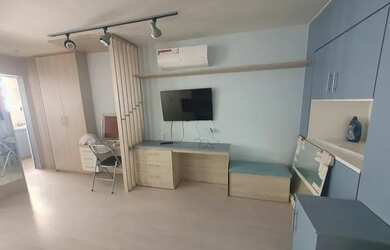 Imagem: O apartamento possui 1 Dormitório, 1 Banheiro, 40m² de Área