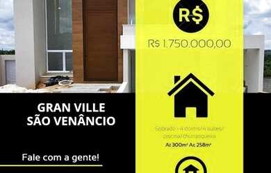 Imagem: A casa possui 4 Dormitórios, 4 Banheiros, 4 Vagas na garagem