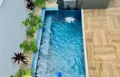 Imagem: A casa em condomínio possui 5 Dormitórios, 5 Banheiros, 4