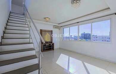 Imagem: O apartamento na cobertura possui 2 Dormitórios, 3 Banheiros