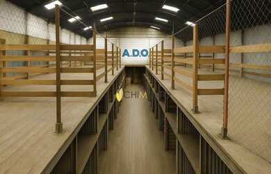 Imagem: O depósito possui 5 Vagas na garagem, 834m² de Área e está