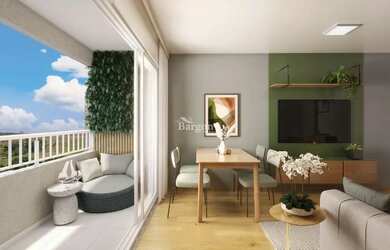 Imagem: O apartamento possui 2 Dormitórios, 1 Banheiro, 1 Vaga na garagem