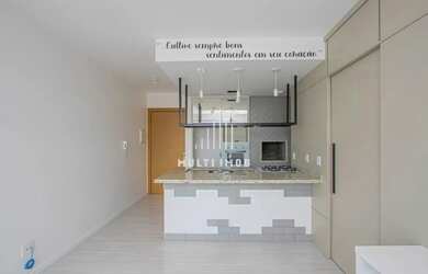 Imagem: O apartamento possui 1 Dormitório, 1 Banheiro, 1 Vaga na garagem