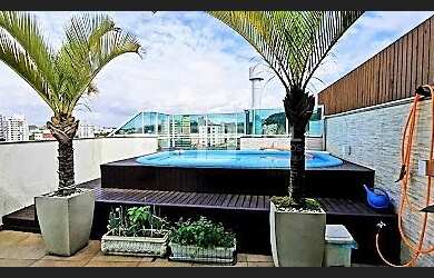 Imagem: O apartamento na cobertura possui 3 Dormitórios, 4 Banheiros