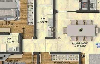 Imagem 10: Apartamento Terraço com 3 dormitórios à venda, 80 m² por R$ 550.000...