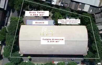 Imagem: O depósito possui 5 Vagas na garagem, 2.960m² de Área, Imóvel
