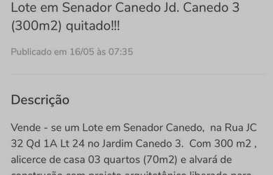 Imagem 5: Lote em Senador Canedo no Jd. Canedo 3