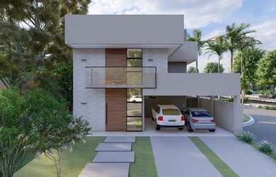 Imagem: A casa em condomínio possui 3 Dormitórios, 5 Banheiros, 200m²