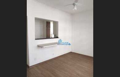 Imagem: O apartamento possui 1 Dormitório, 1 Banheiro, 1 Vaga na garagem