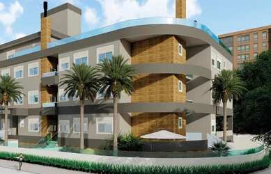 Imagem: O apartamento possui 1 Dormitório, 1 Banheiro, 1 Vaga na garagem