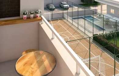 Imagem: O apartamento possui 2 Dormitórios, 1 Banheiro, 1 Vaga na garagem