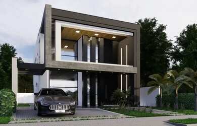 Imagem 3: 1. Mansão Duplex de Alto Luxo no Condomínio Mosaico 4 Suítes Piscina...