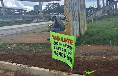 Imagem: O terreno possui 800m² de Área e está localizado em Ceilândia