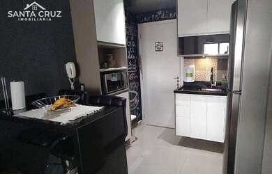 Imagem: O apartamento possui 1 Dormitório, 1 Banheiro, 1 Vaga na garagem