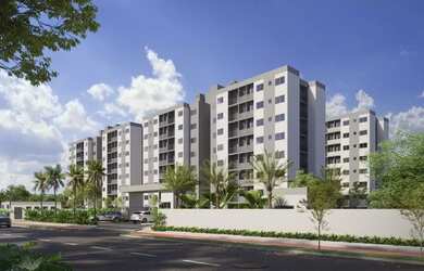 Imagem: O apartamento possui 2 Dormitórios, 1 Banheiro, 1 Vaga na garagem