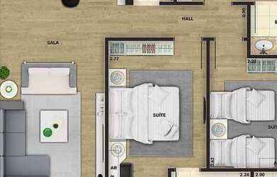 Imagem 9: ALTO PADRÃO 3 SUÍTES CANTO DO FORTE - GABI15-LEG