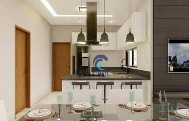 Imagem: A casa em condomínio possui 3 Dormitórios, 2 Banheiros, 2