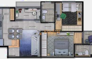 Imagem 5: Apartamento com 2 dormitórios à venda, 62 m² por R$ 870.000,00 - Santa Efigênia - Belo Hor