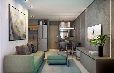 Imagem: O apartamento possui 2 Dormitórios, 2 Banheiros, 1 Vaga na