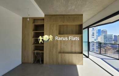 Imagem: O studio possui 1 Dormitório, 1 Banheiro, 1 Vaga na garagem