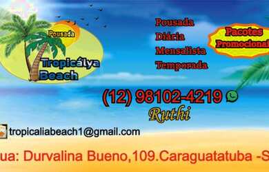 Imagem: O quarto está localizado em Indaiá, Caraguatatuba para alugar