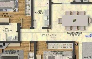 Imagem 8: Apartamento Terraço com 3 dormitórios à venda, 80 m² por R$ 550.000...