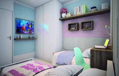 Imagem: O apartamento possui 2 Dormitórios, 2 Banheiros, 1 Vaga na