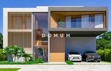 Imagem: A casa em condomínio possui 5 Dormitórios, 5 Banheiros, 3